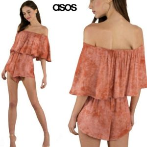 ASOS/ WILD HONEY TIE DYE SHORT ROMPER